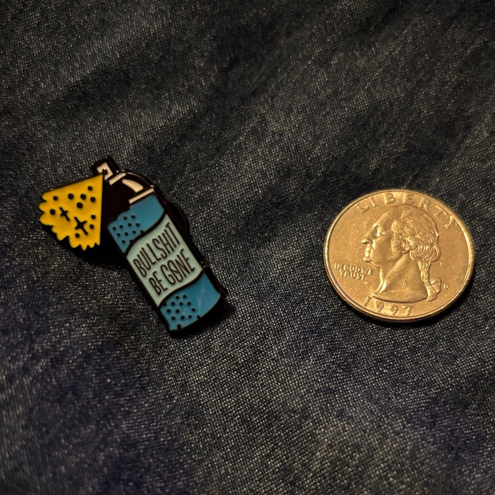 Blue and Yellow Enamel Pin